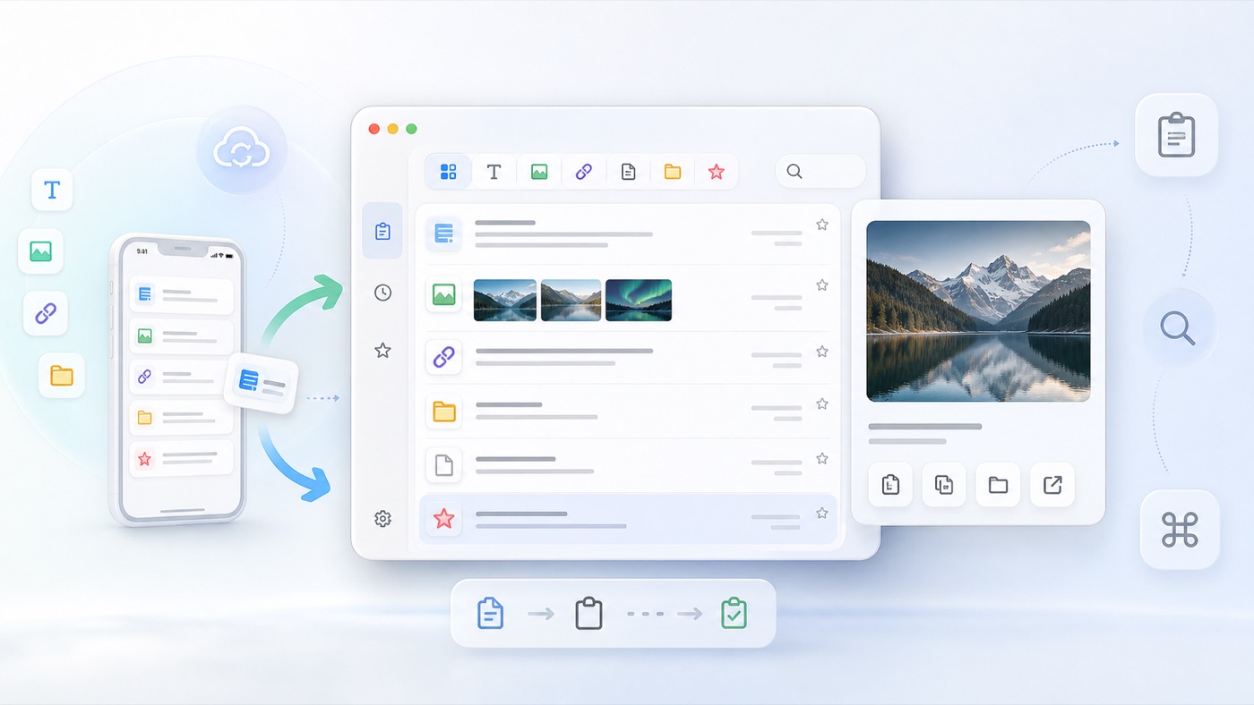 SkyPaste clipboard management visual